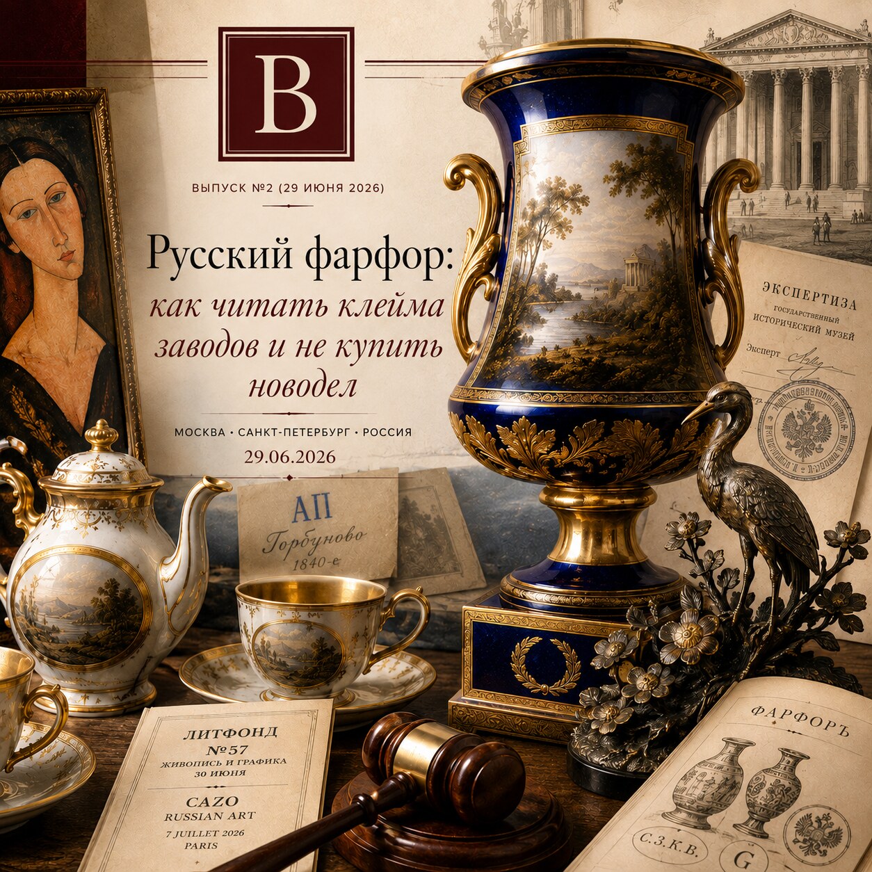 Русский фарфор: как читать клейма заводов и не купить новодел
