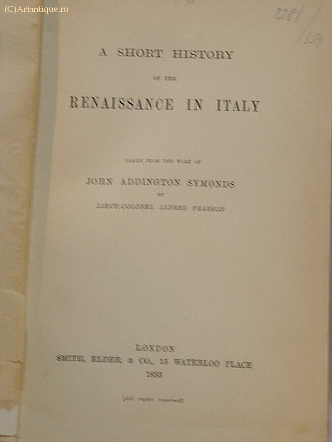 Symonds John Addington 