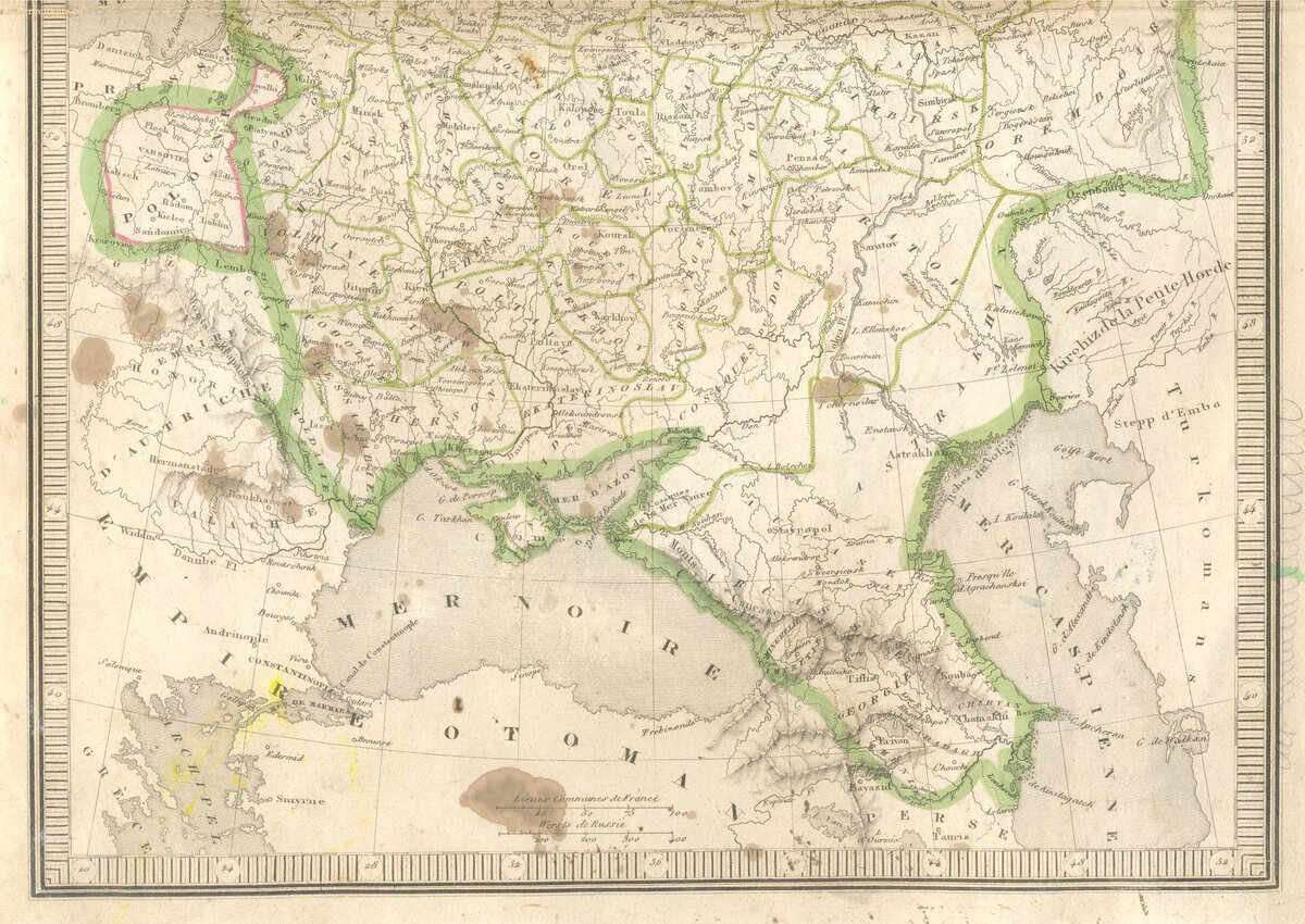 Карта "Russie d'Europe"