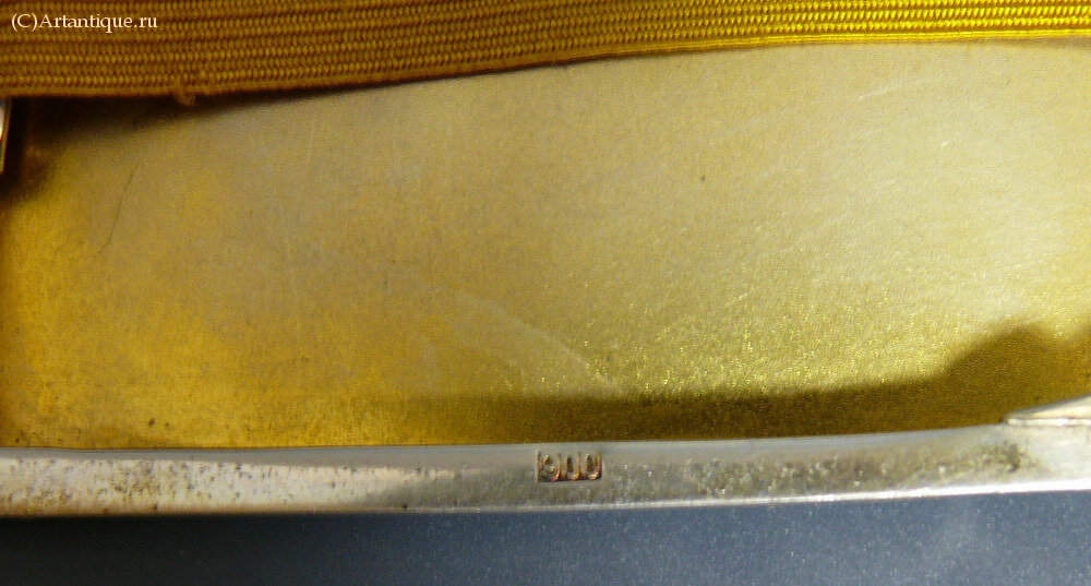 Портсигар с эмалью и гравировкой