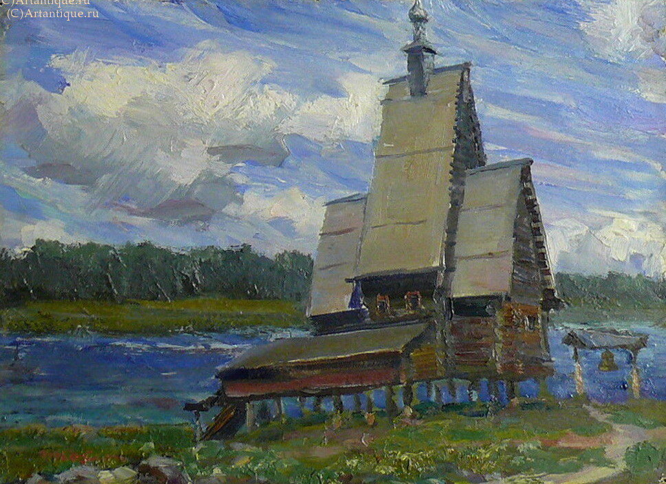 Картина "Церковь 17 века"