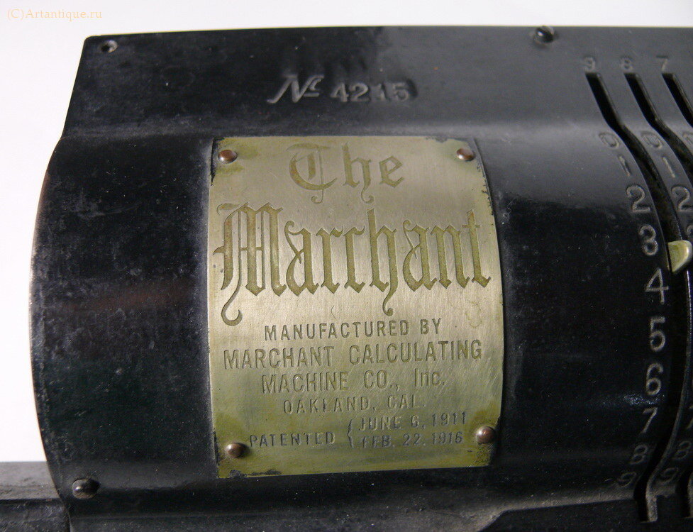 Машинка счетная "The Marchant"