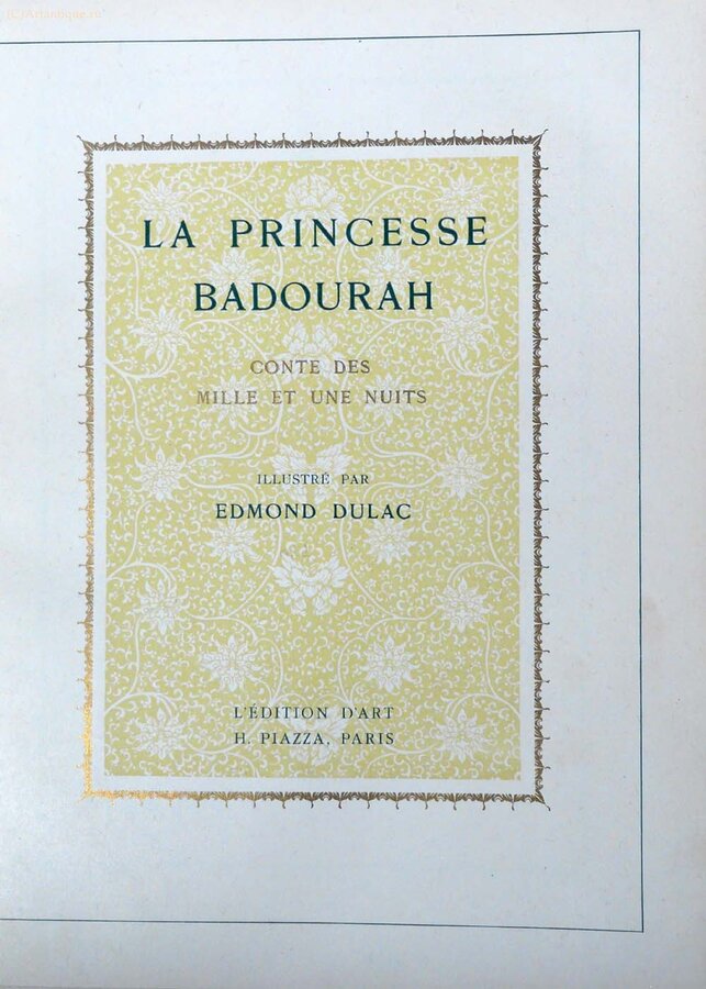 "La Princesse Badourah. Contes Des Mille et Une Nuits"