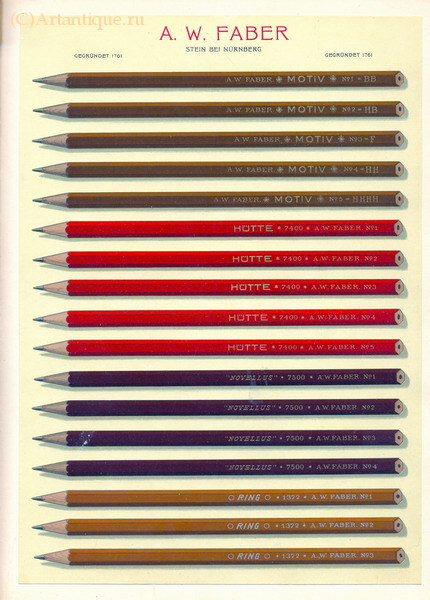 Каталог фирмы A .W. Faber