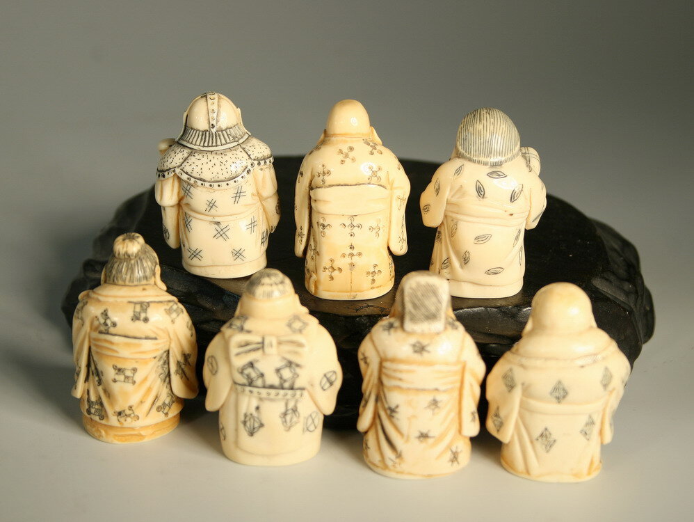 Нэцкэ "СитиФукуДзин" ("Семь богов счастья") 