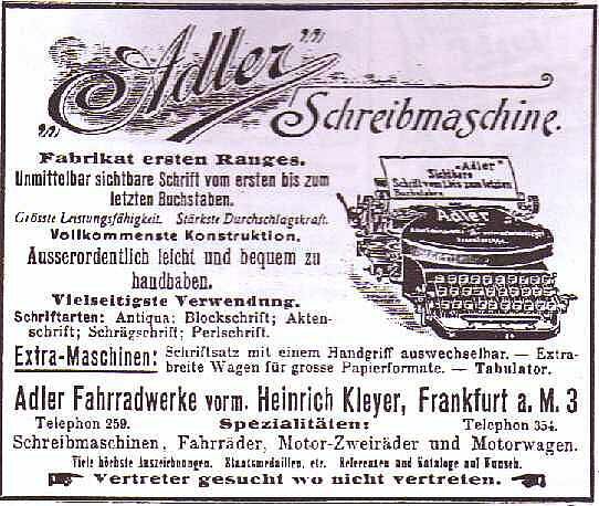 Машинка печатная "Adler Model 7"