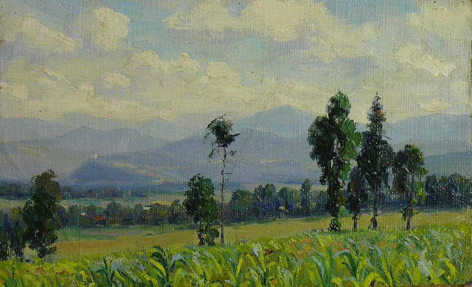 Картина "Горный пейзаж"