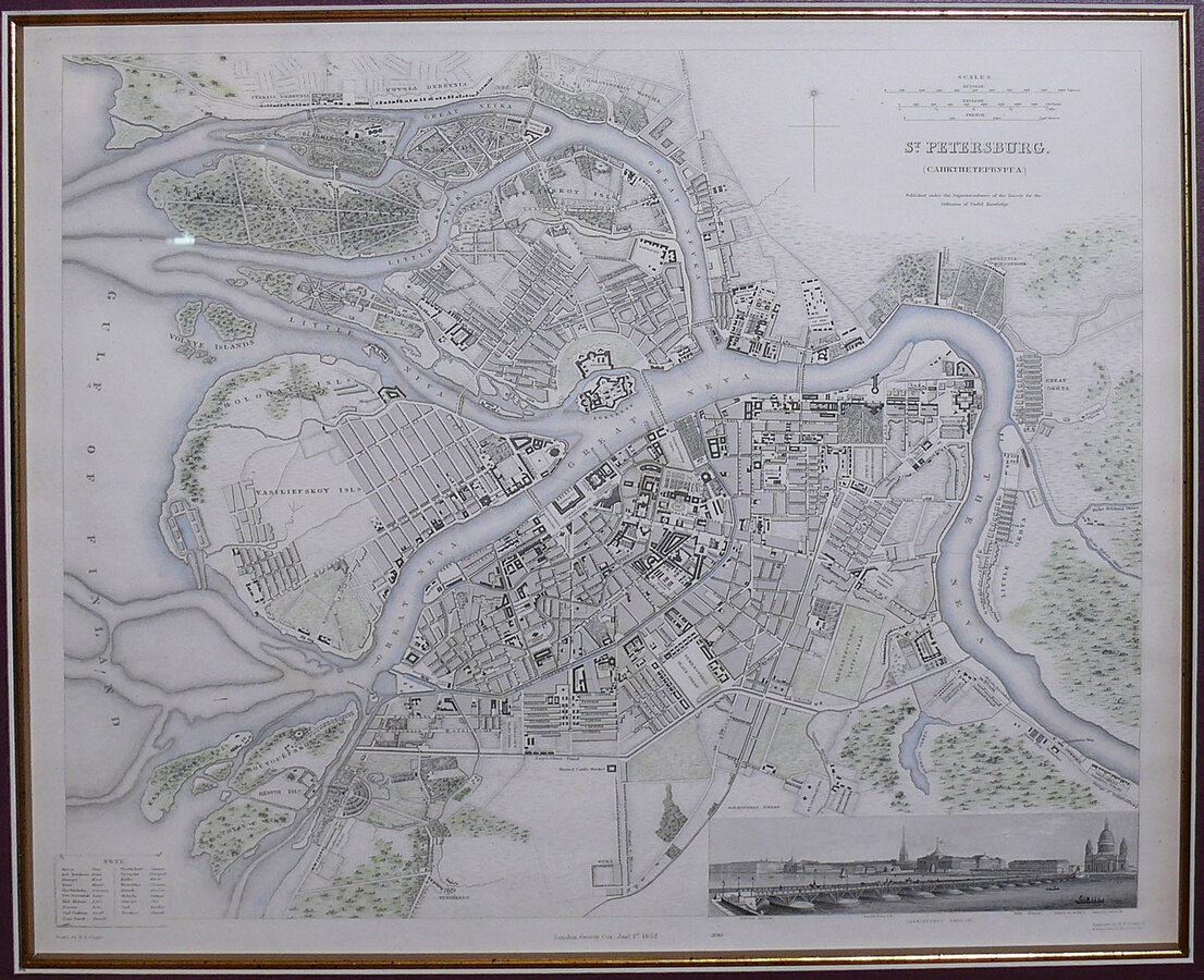 Карта "St. Petersbourg" 