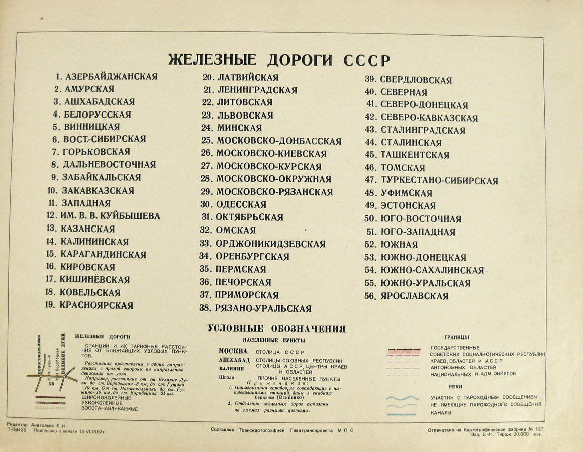 Альбом схем железных дорог СССР