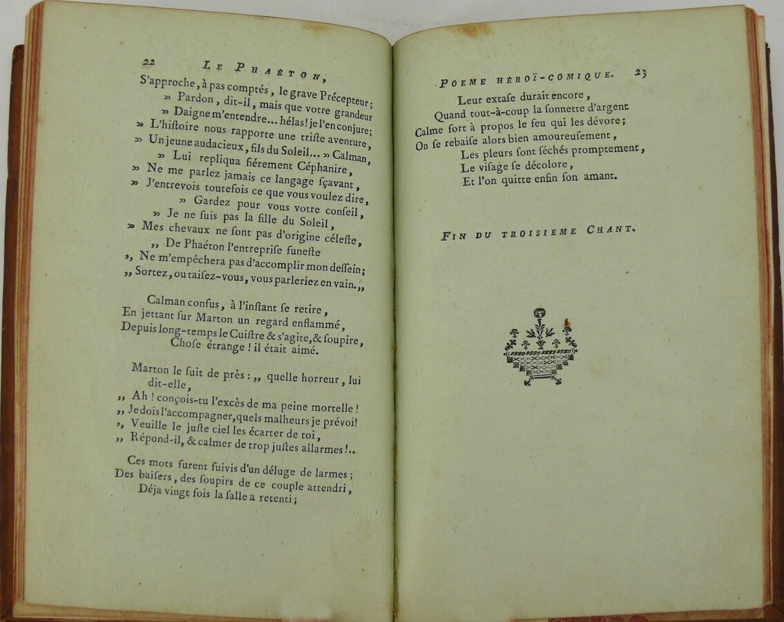 Книга «Le Phaeton», героикомическая поэма