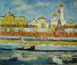 Картина "Церкви Кремля"