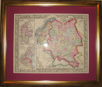 Карта "Russia in Europe, Sweden and Norvway"