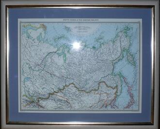 Карта "Asiatic Russia & The Siberian Railway"