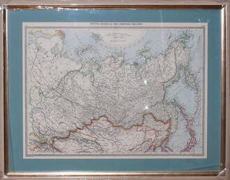 Карта "Asiatic Russia & The Siberian Railway"