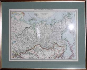 Карта "Asiatic Russia & The Siberian Railway"