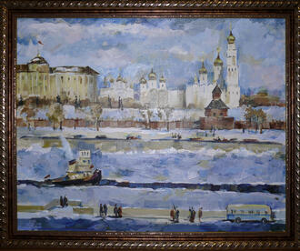 Картина "Храмы Московского Кремля"