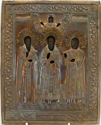 Икона "Св.Василий, Св.Иоанн, Св.Григорий Богослов" (Три Святителя)