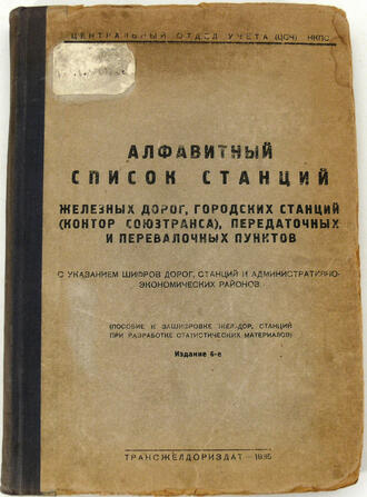 Алфавитный список станций железных дорог, городских станций